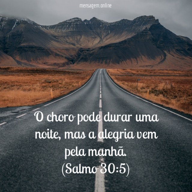 O choro pode durar uma noite
