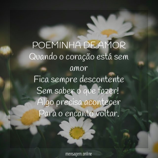 POEMINHA DE AMOR