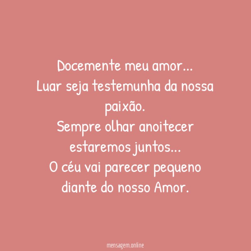 Docemente meu amor
