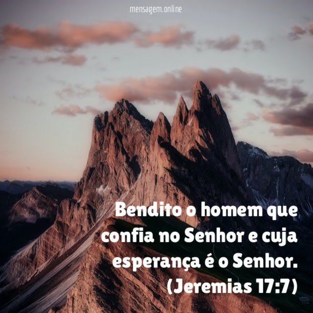 Bendito o homem que confia no Senhor