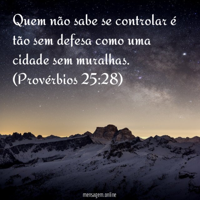 Quem não sabe se controlar é tão sem