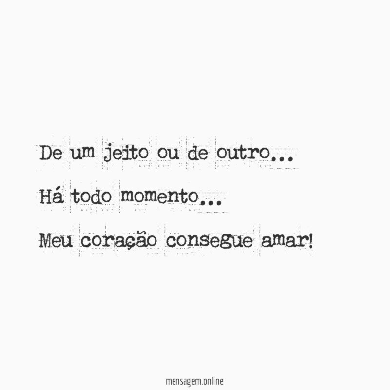 De um jeito ou de outro