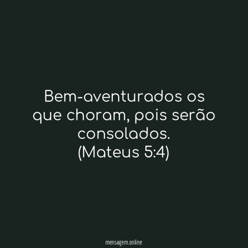 Bem-aventurados os que choram