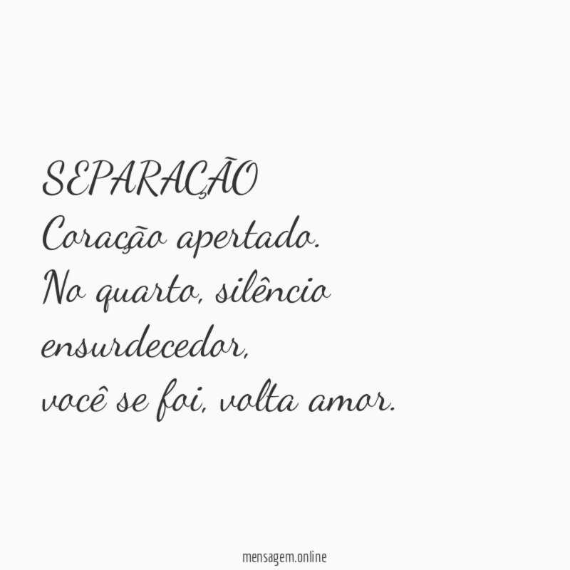 SEPARAÇÃO