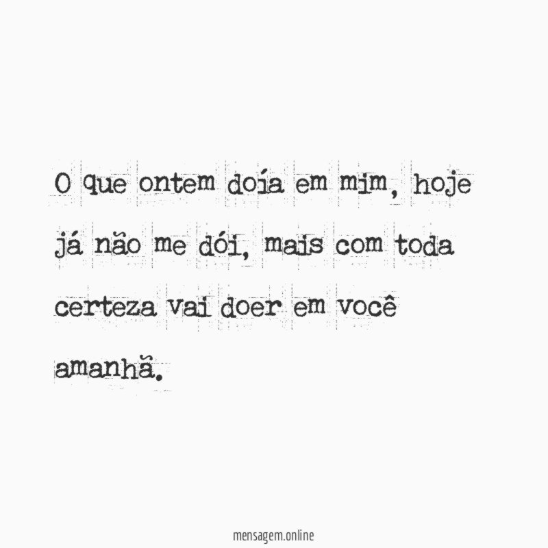 O que ontem doía em mim