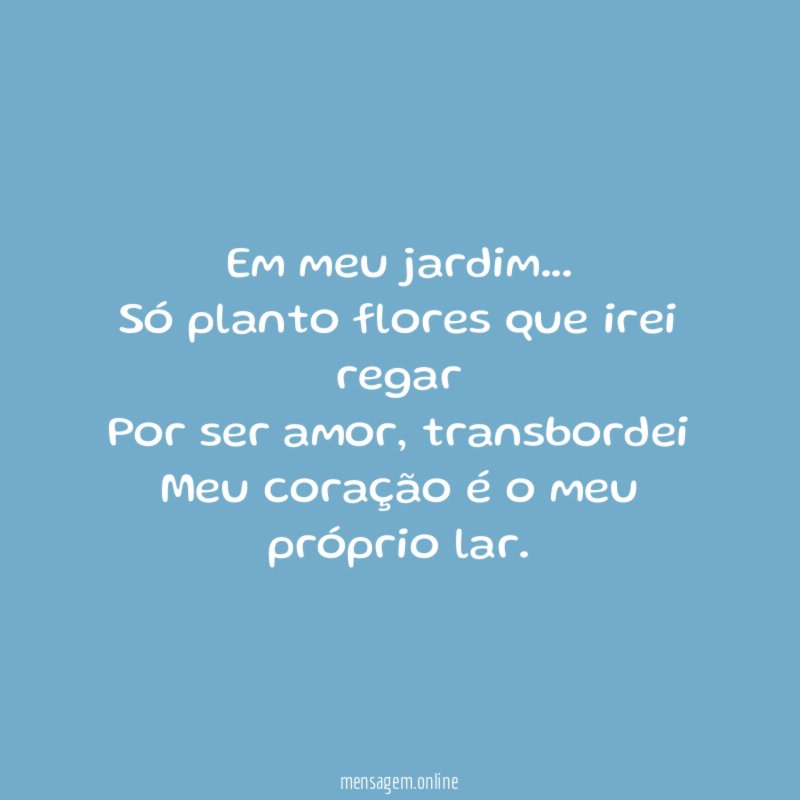 Em meu jardim