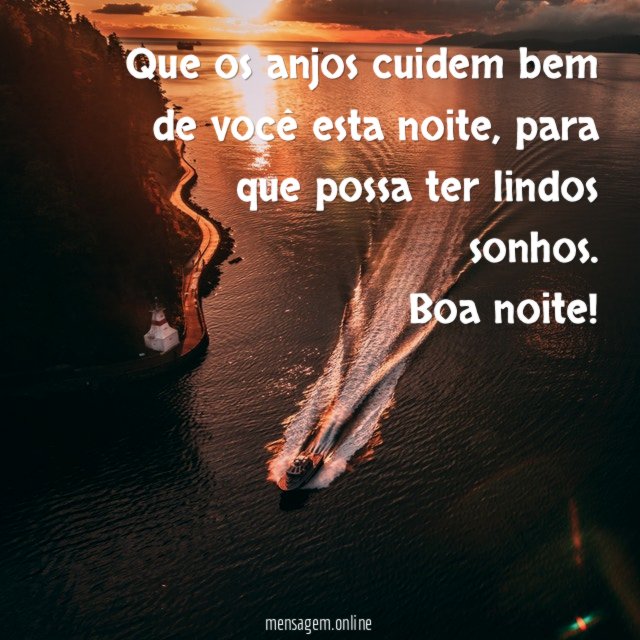 Que os anjos cuidem bem de você esta noite