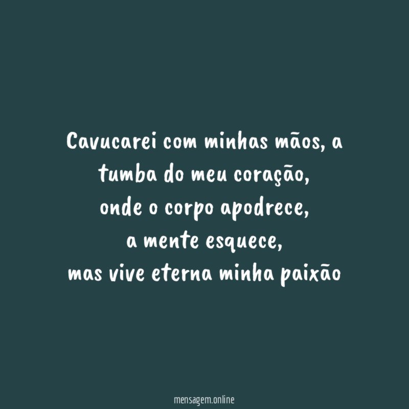 Cavucarei com minhas mãos