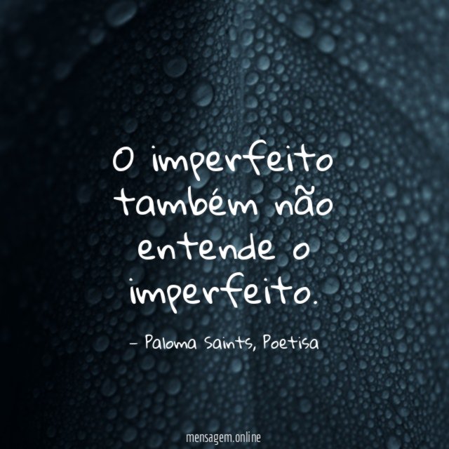 O imperfeito também não entende o imperfeito
