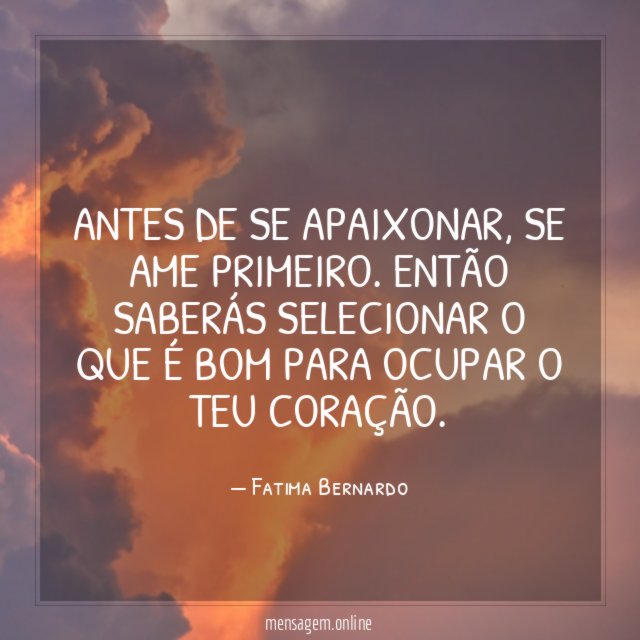 Antes de se apaixonar