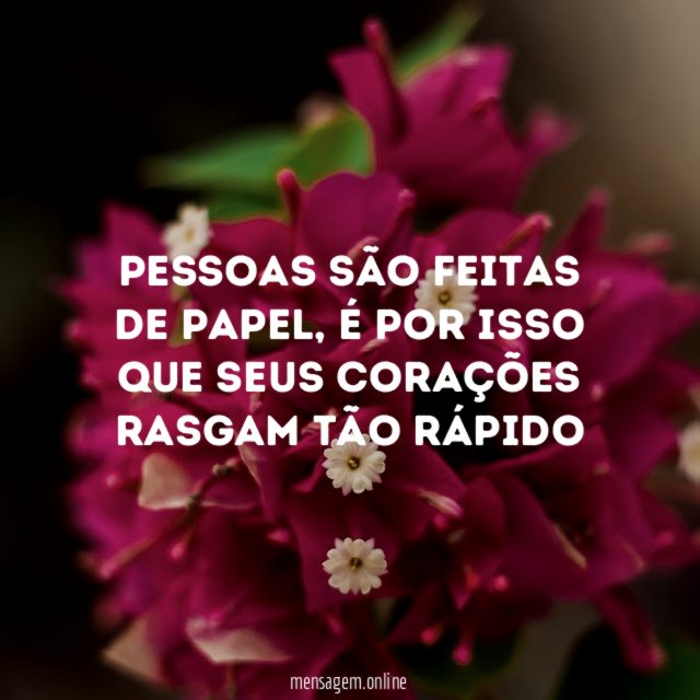 Pessoas são feitas de papel