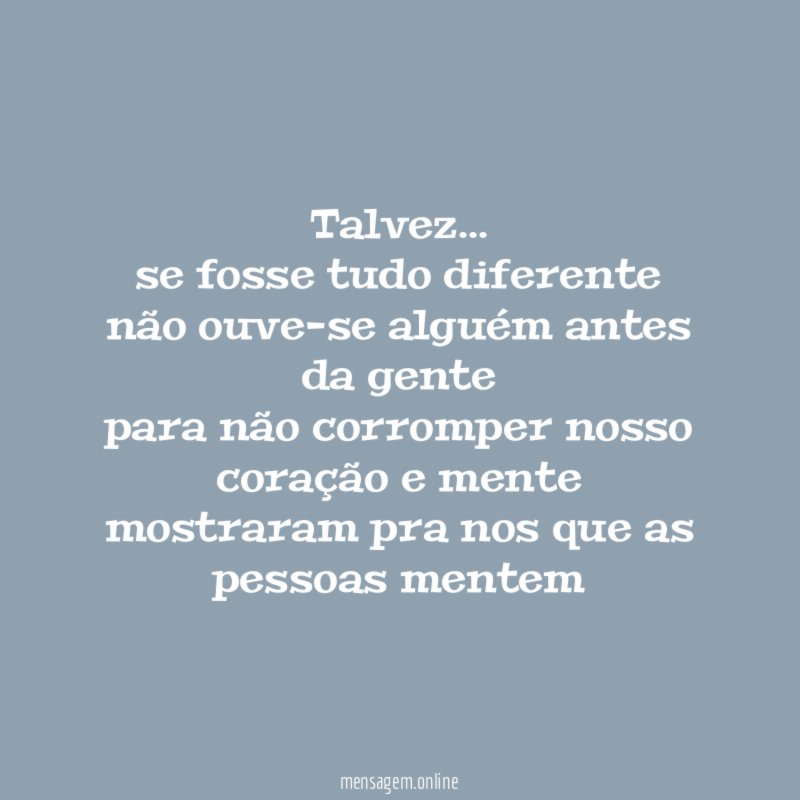 talvez