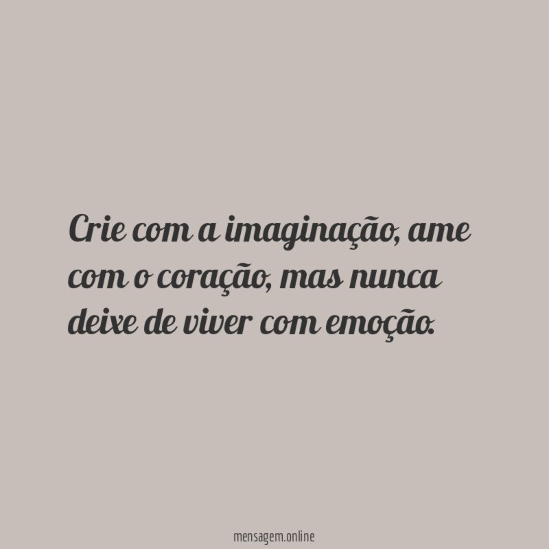 Crie com a imaginação