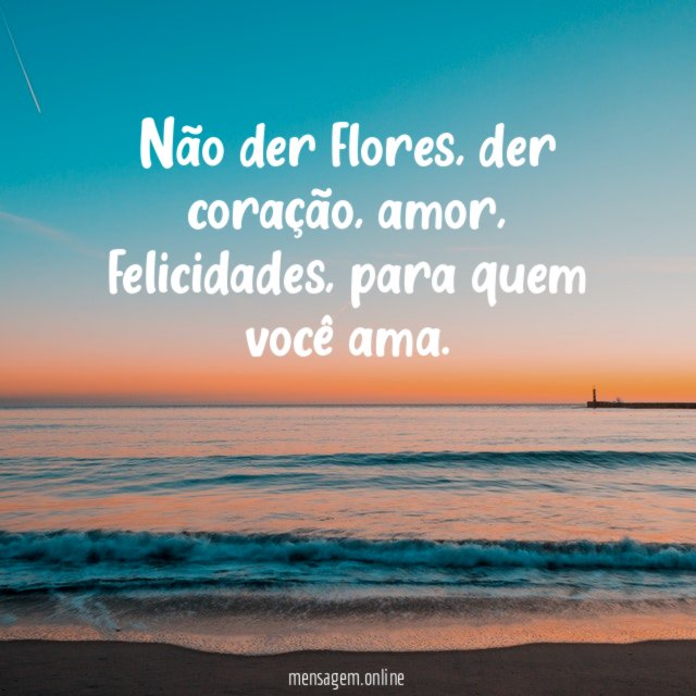 Não der flores
