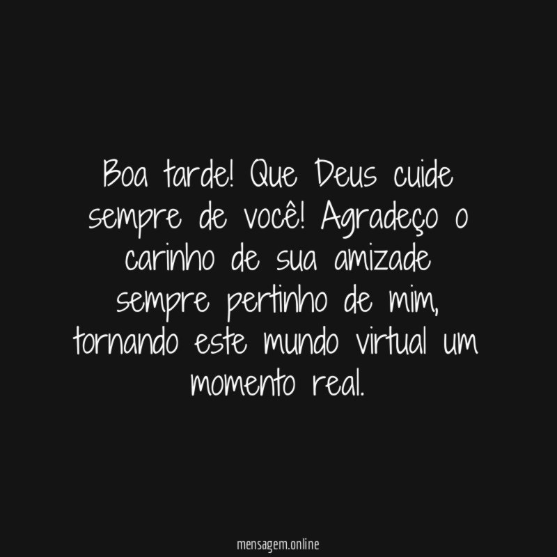 Boa tarde
