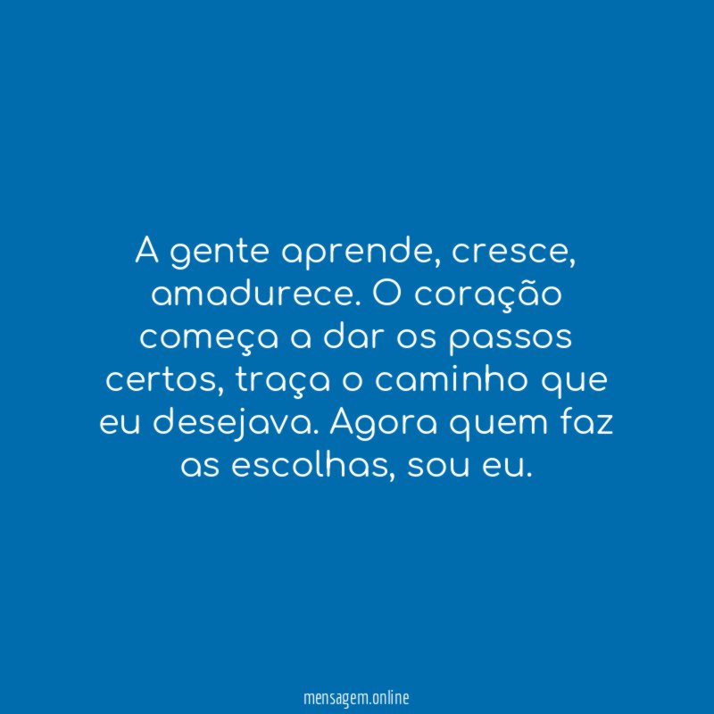 A gente aprende