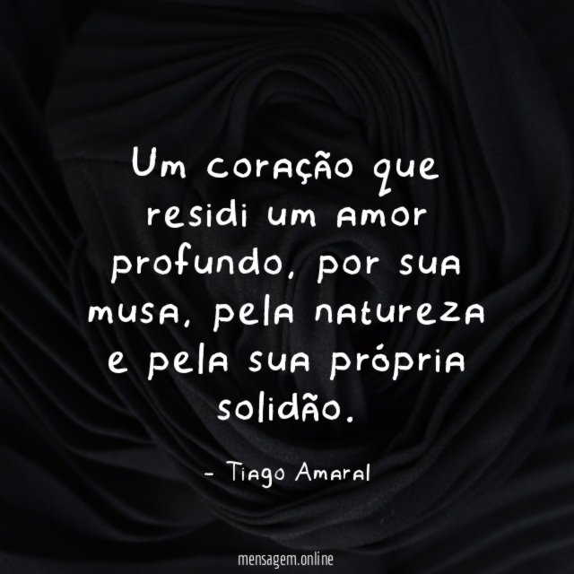 Um coração que residi um amor profundo