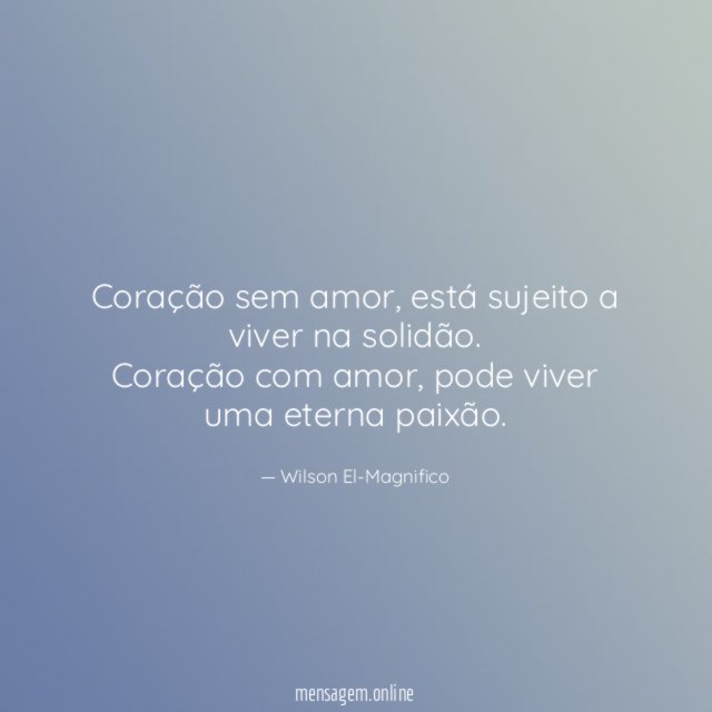 Coração sem amor