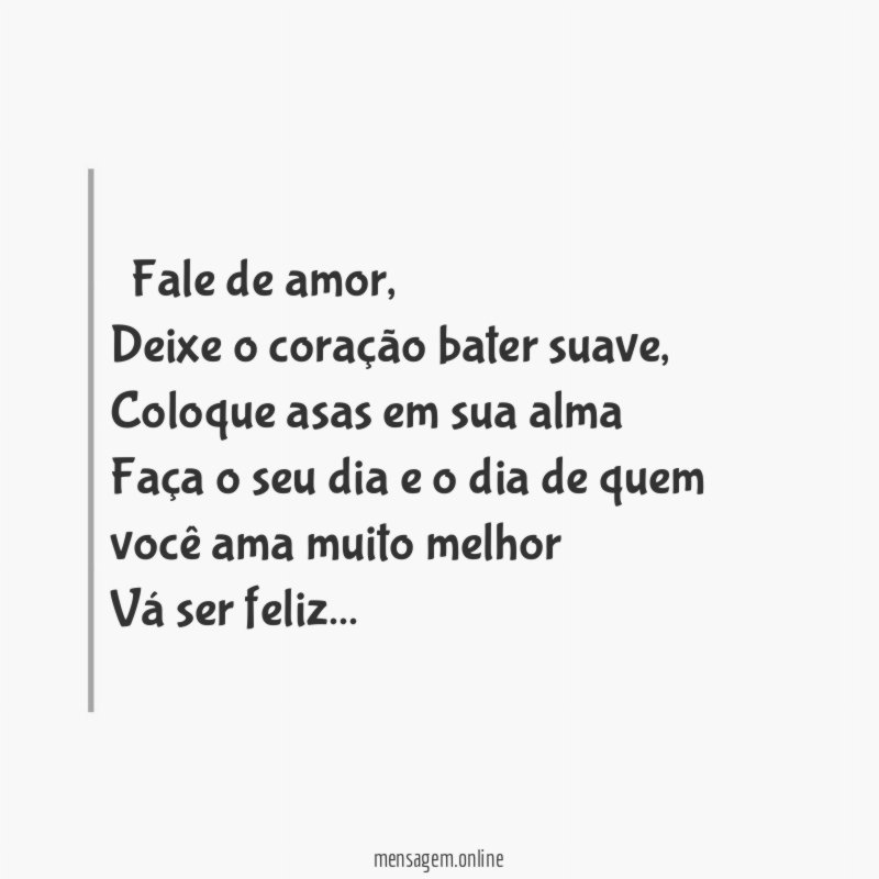 ” Fale de amor
