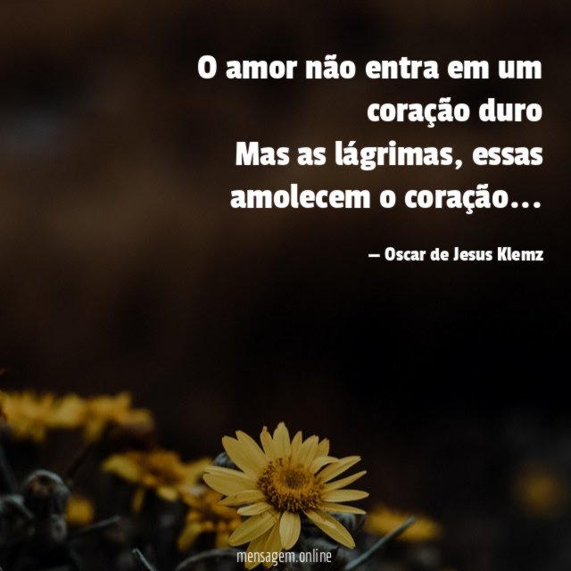 ” O amor não entra em um coração