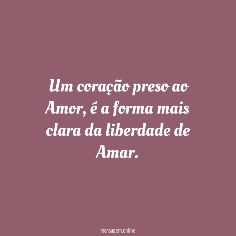 Um coração preso ao Amor