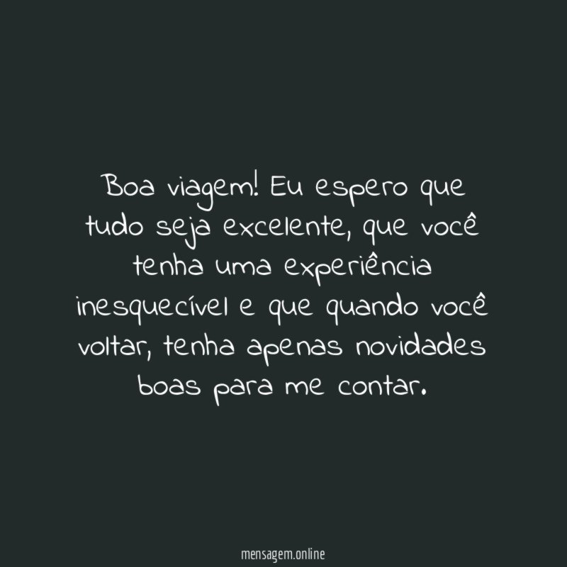Boa viagem