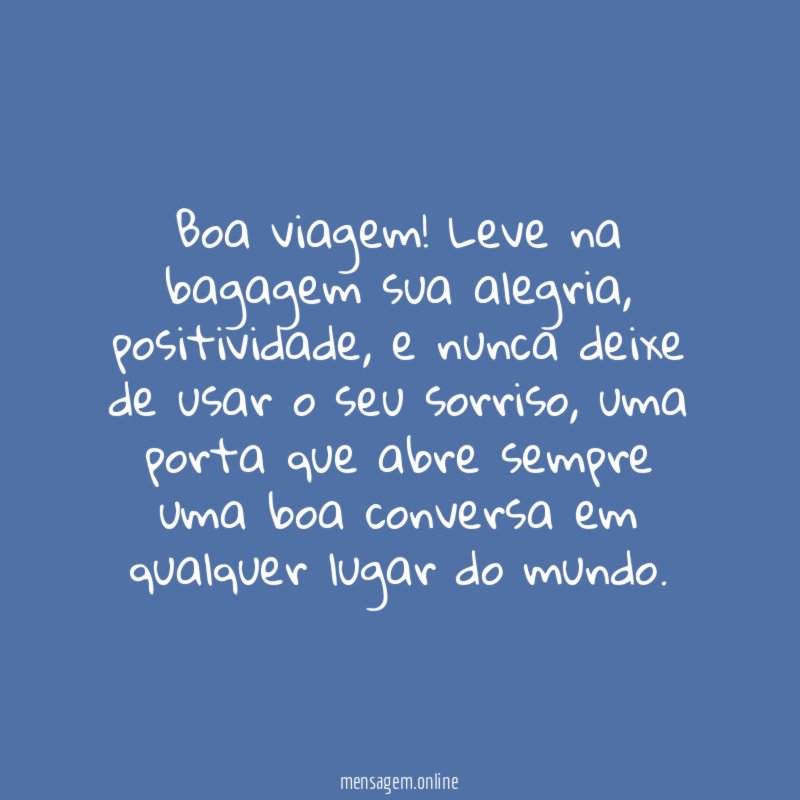 Boa viagem