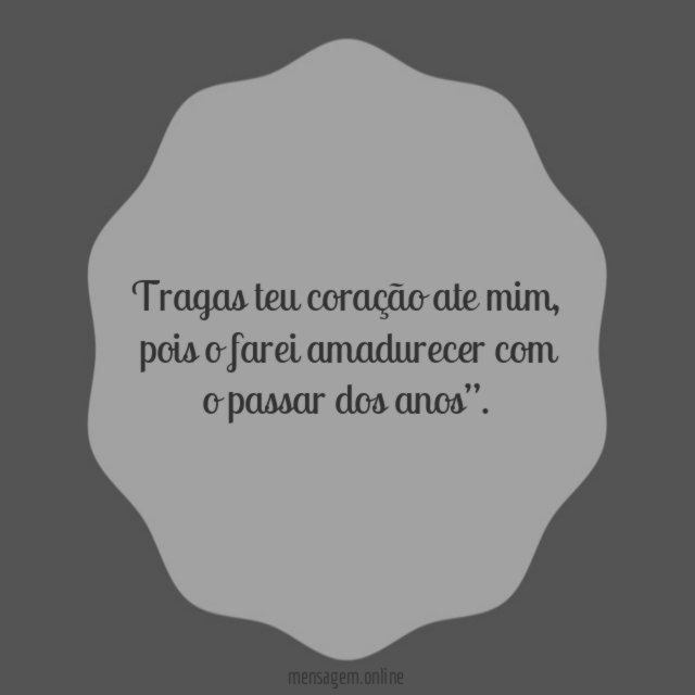 Tragas teu coração ate mim