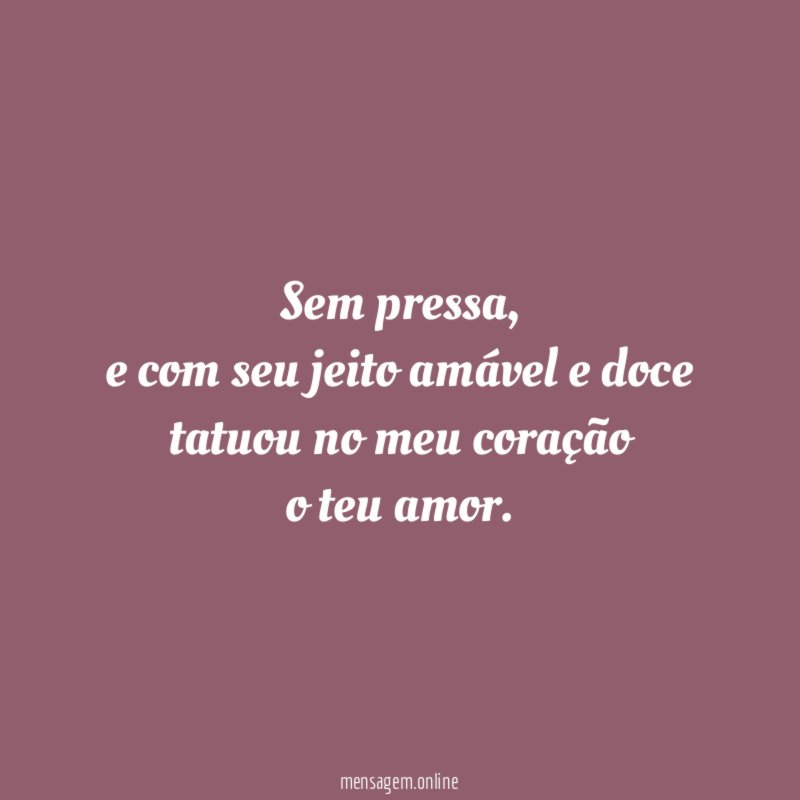 Sem pressa