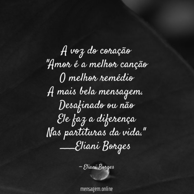 A voz do coração