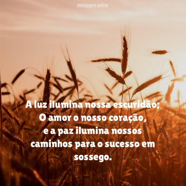 A luz ilumina nossa escuridão