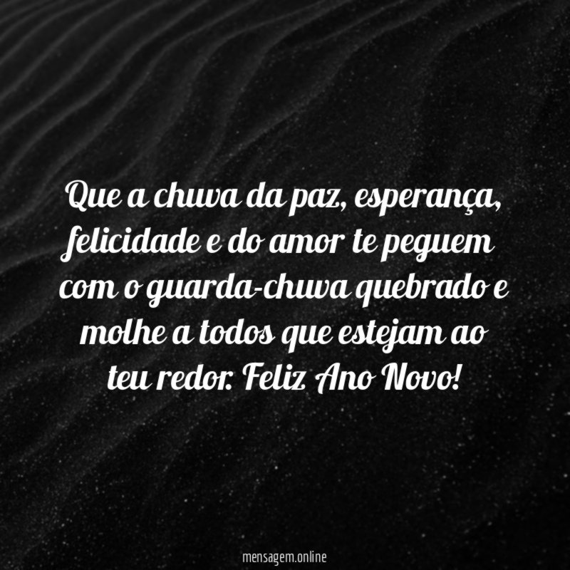 Que a chuva da paz