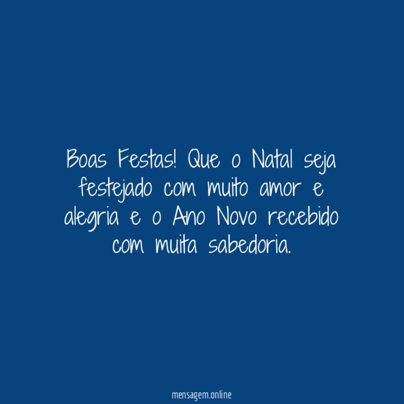 Boas Festas