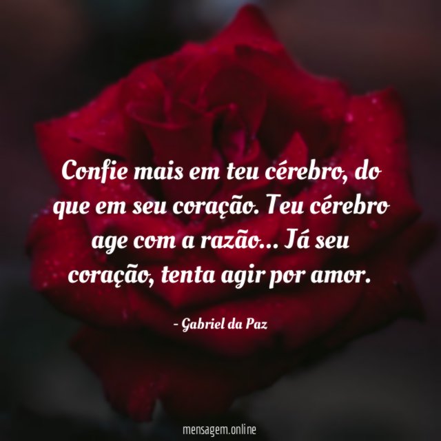 Confie mais em teu cérebro