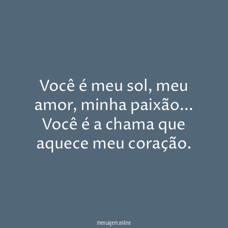 Você é meu sol