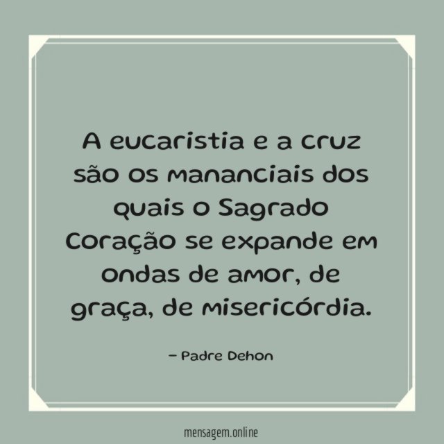 A eucaristia e a cruz são os mananciais
