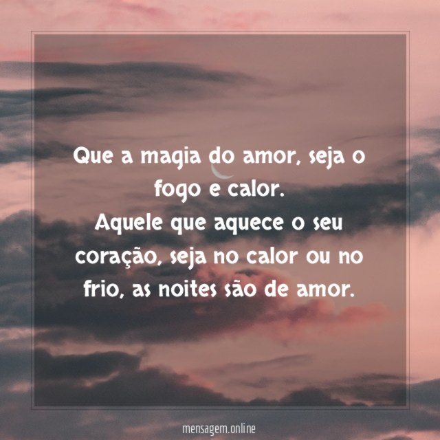 Que a magia do amor