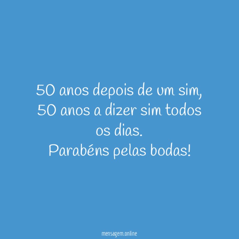 50 anos depois de um sim