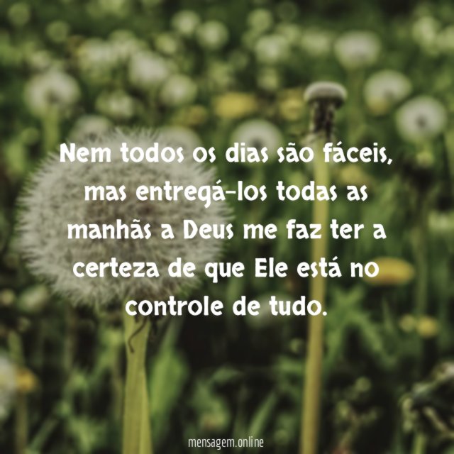 Nem todos os dias são fáceis