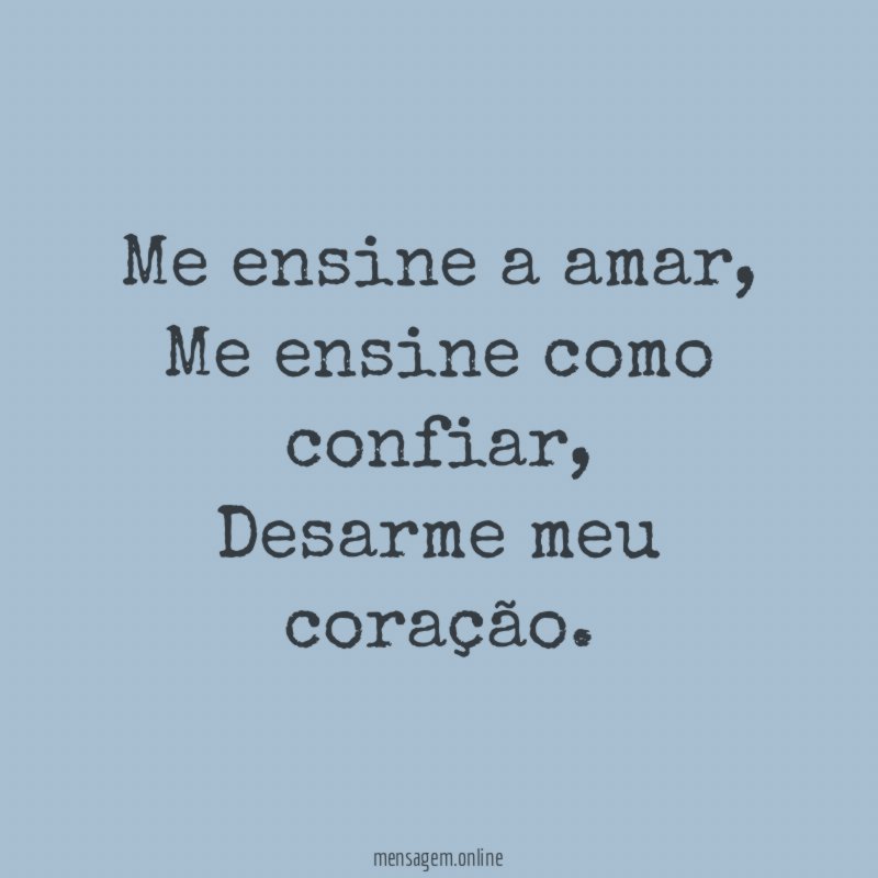 Me ensine a amar