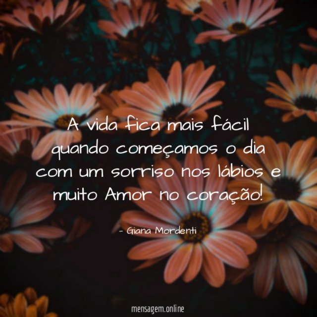 A vida fica mais fácil quando começamos
