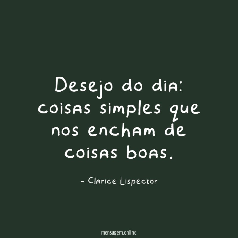 Desejo do dia