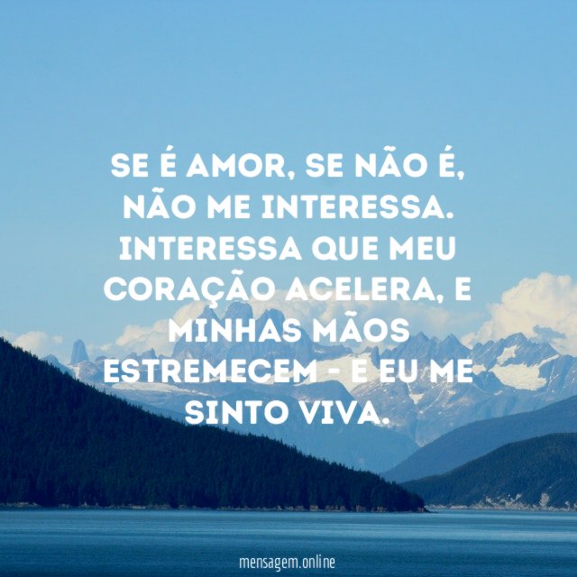 Se é amor
