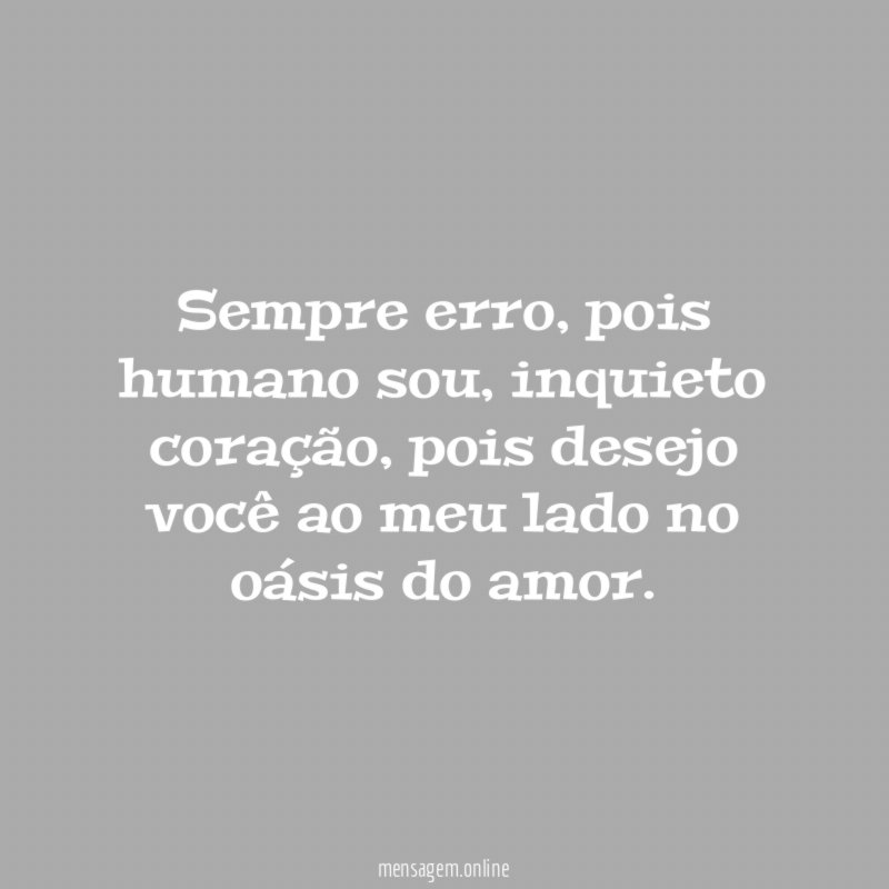 Sempre erro