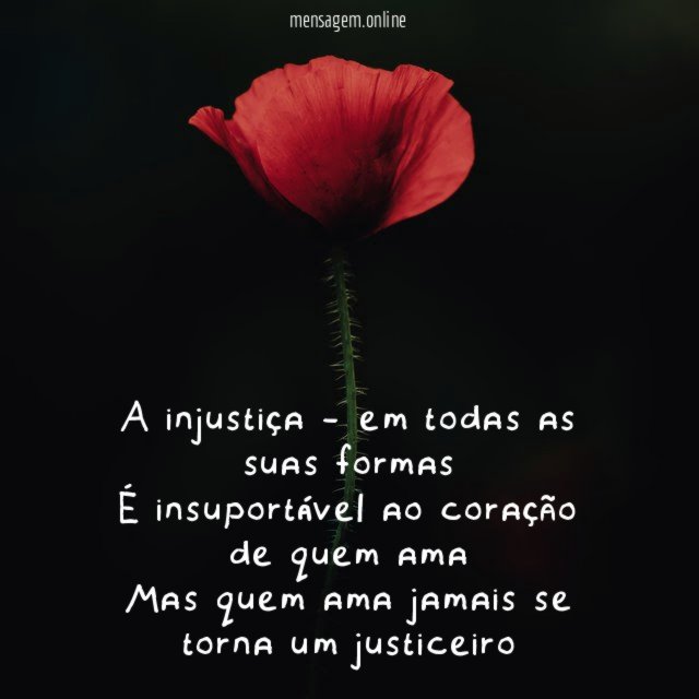 A injustiça - em todas as suas formas É