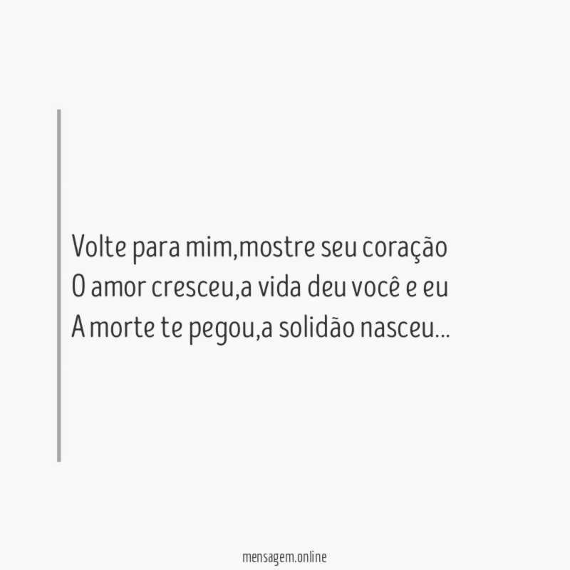 Volte para mim