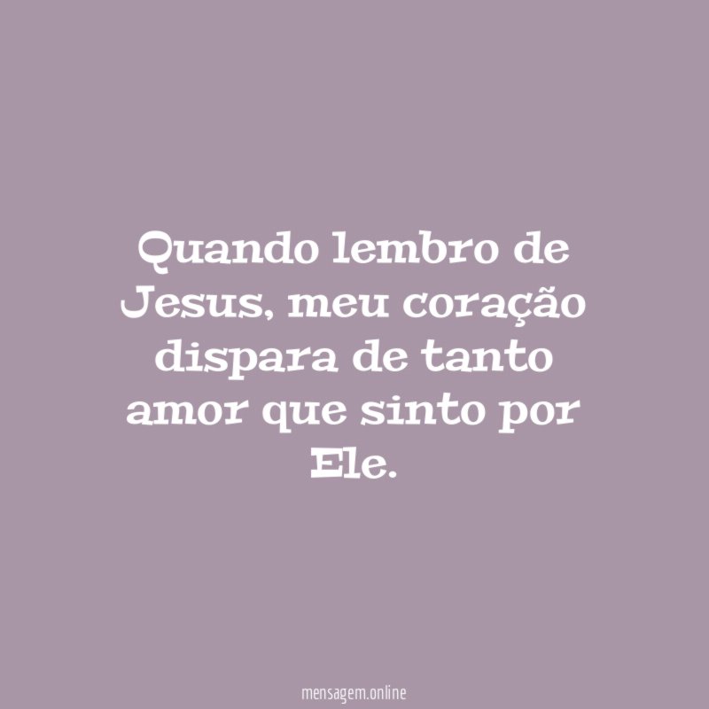 Quando lembro de Jesus