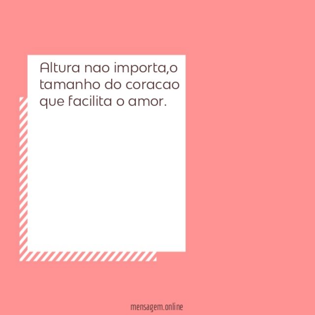 Altura nao importa