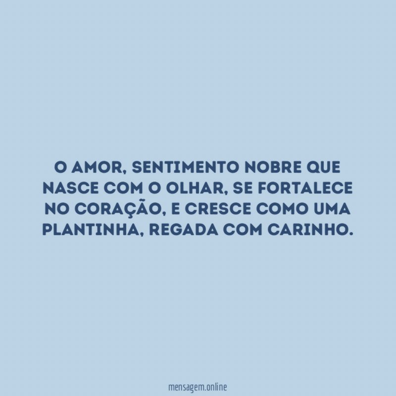 O amor