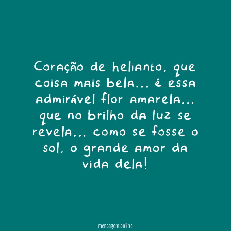 Coração de helianto